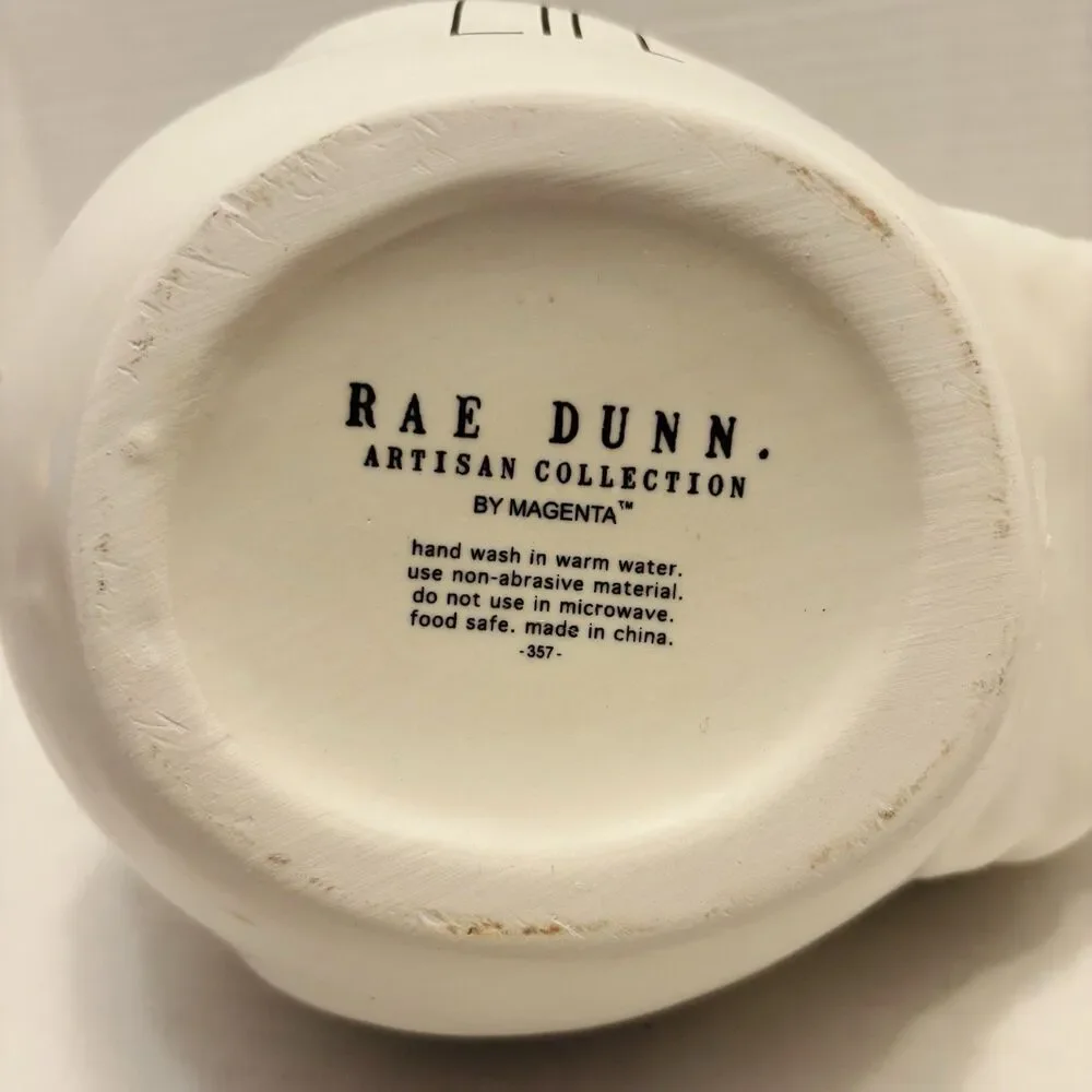 Rae Dunn Artisan Canister Cookie Jar Farm House Life Chicken Rooster White NWT